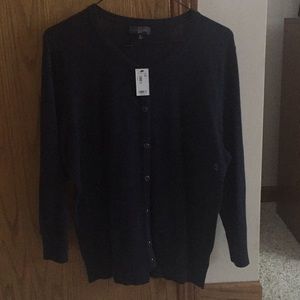 The Limited Brand Navy Button Down Cardigan - New